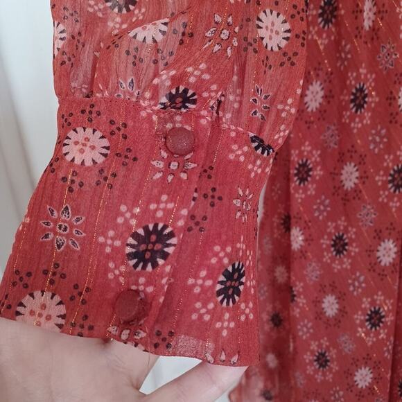 Misa Los Angeles Veruka Red Floral Mini Dress S - Picture 14 of 16